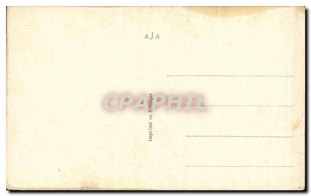 Militärisches und ziviles Paar — romantische Karte — A.J.A. Druck in Belgien - Rückseite