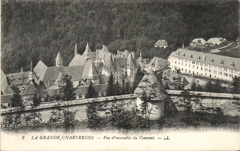 A Grande Chartreuse — Vista geral do Mosteiro — L.L. - Frente