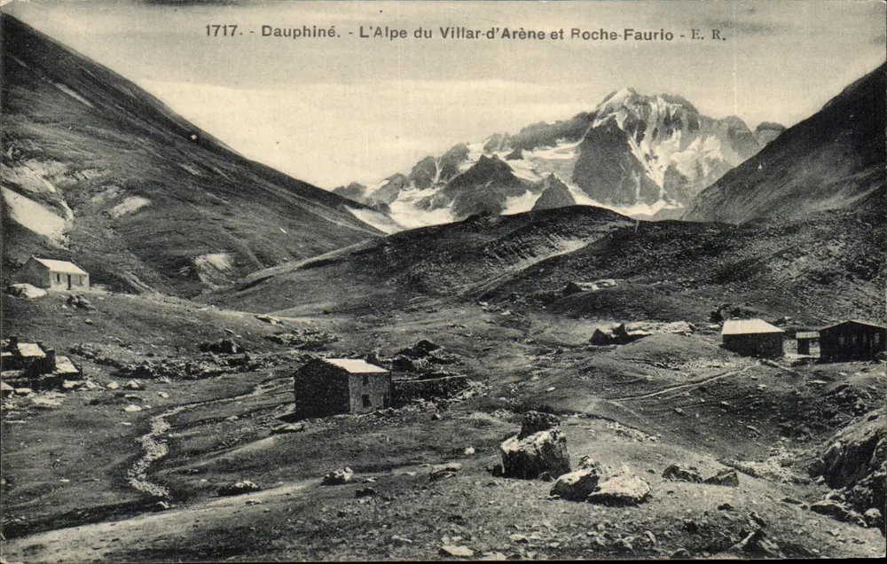 Die Alpe du Villar-d'Arène und Roche-Faurio — Dauphiné — E. R. - Vorderseite