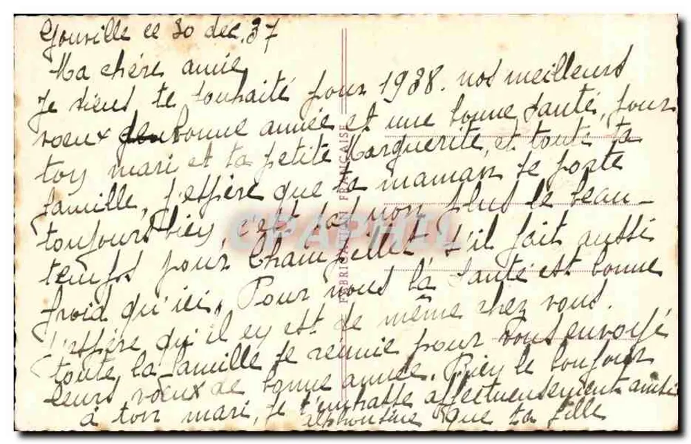 Bouquet de roses — Feliz Ano — Editor não visível - Verso