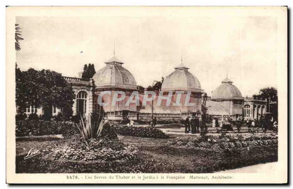 Die Treppenhäuser von Thabor und der französische Garten — Martenol, Architekt - Vorderseite