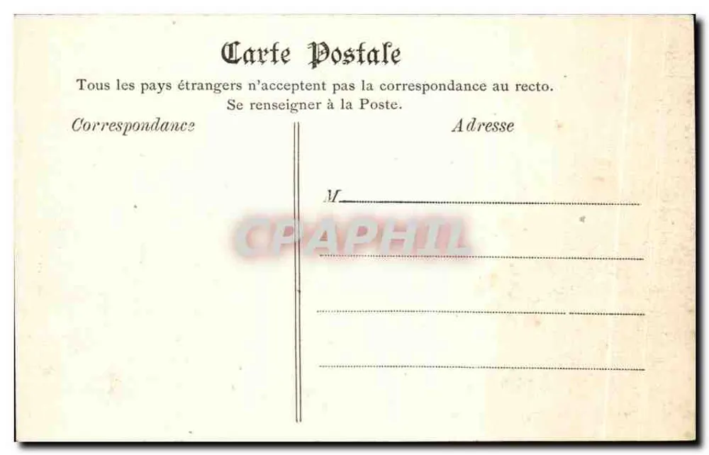 Lille. Die Grotte du Jardin Vauban — G. L. n° 16 - Rückseite