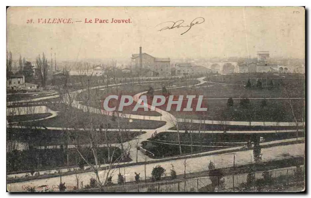 Valence — Le Parc Jouvet — éditeur Darge, n° 28 - Frente