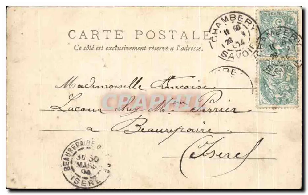Annecy — Le Jardin Public — Pittier Phot. édit. Annecy n° 684 - Verso