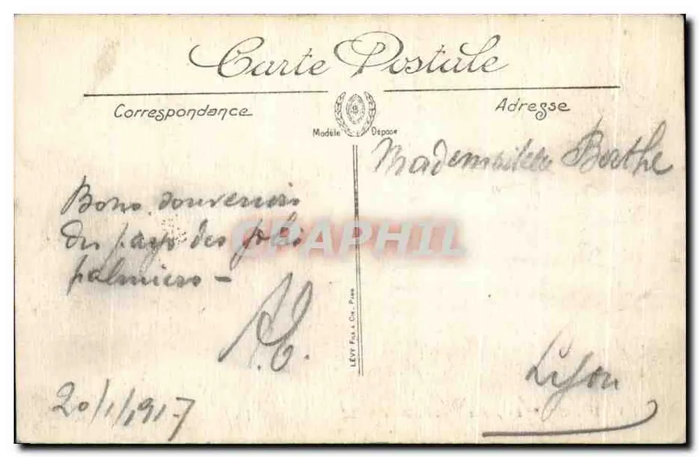 Hyères — O Jardim Alphonse-Denis — Selecta - Verso