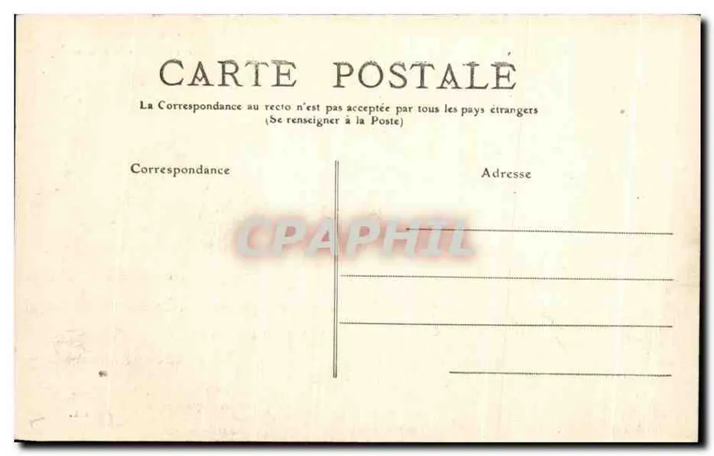 Mont-Dore - O Capucino — A Auvergne — editor desconhecido, n° 465 - Verso