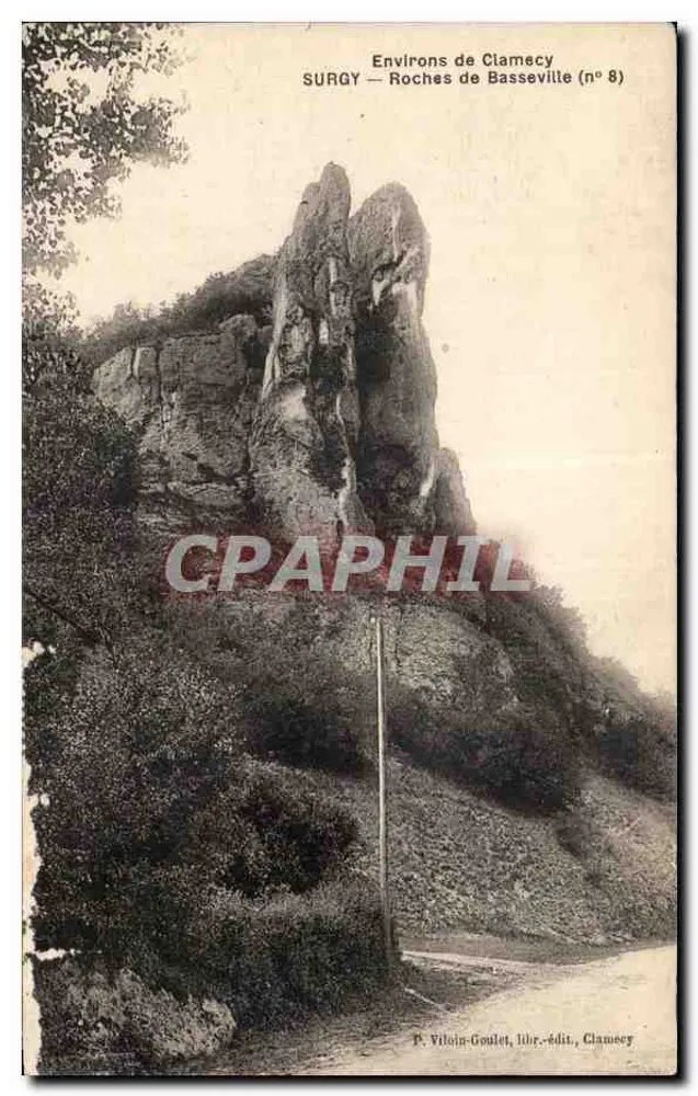Roches de Basseville — Umgebung von Clamecy — P. Vilboin-Goulet, Buchhändler-Verleger, Clamecy (n° 8) - Vorderseite