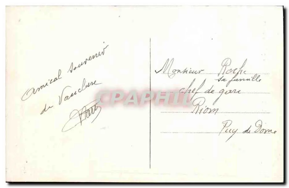 Fontaine de Vaucluse — Der Zuckerhut — Antike Ansichtskarte, Nr. 12 - Rückseite
