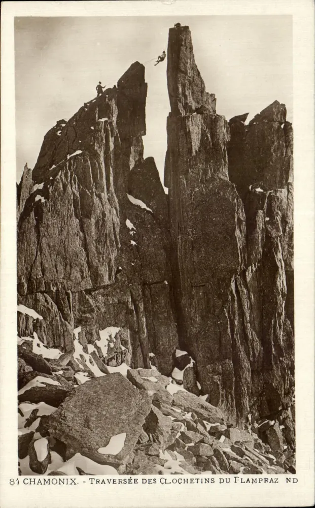 Chamonix - Traversée dos Clochetins do Flampraz — ND - Frente