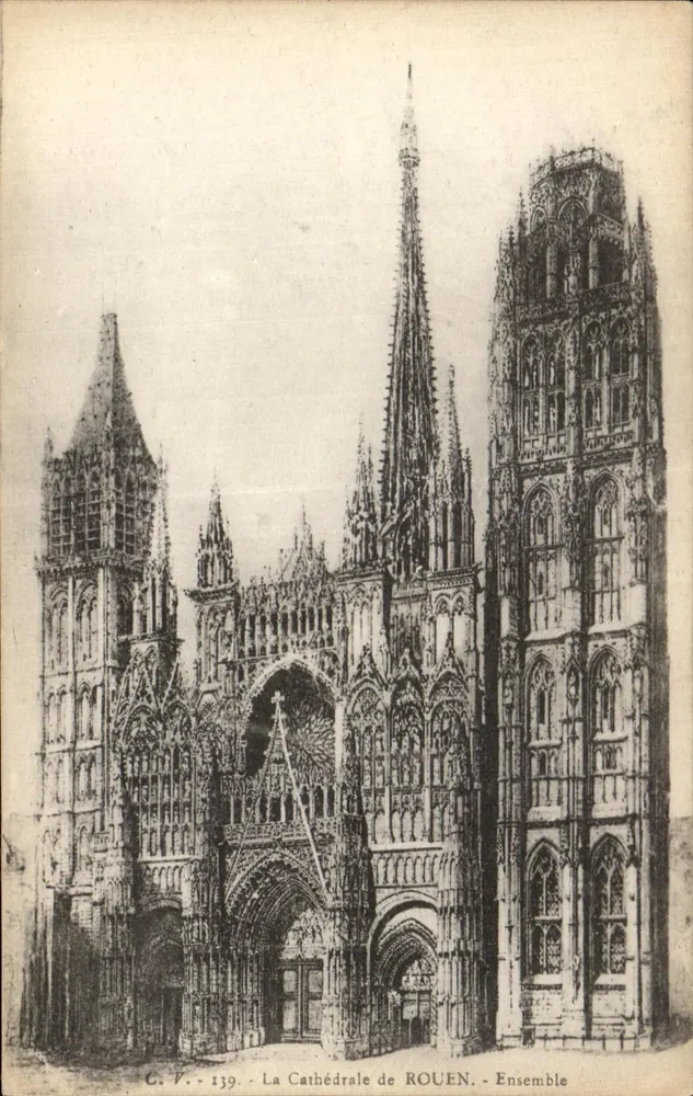 A Catedral de ROUEN — Conjunto — G.V. - 139 - Frente