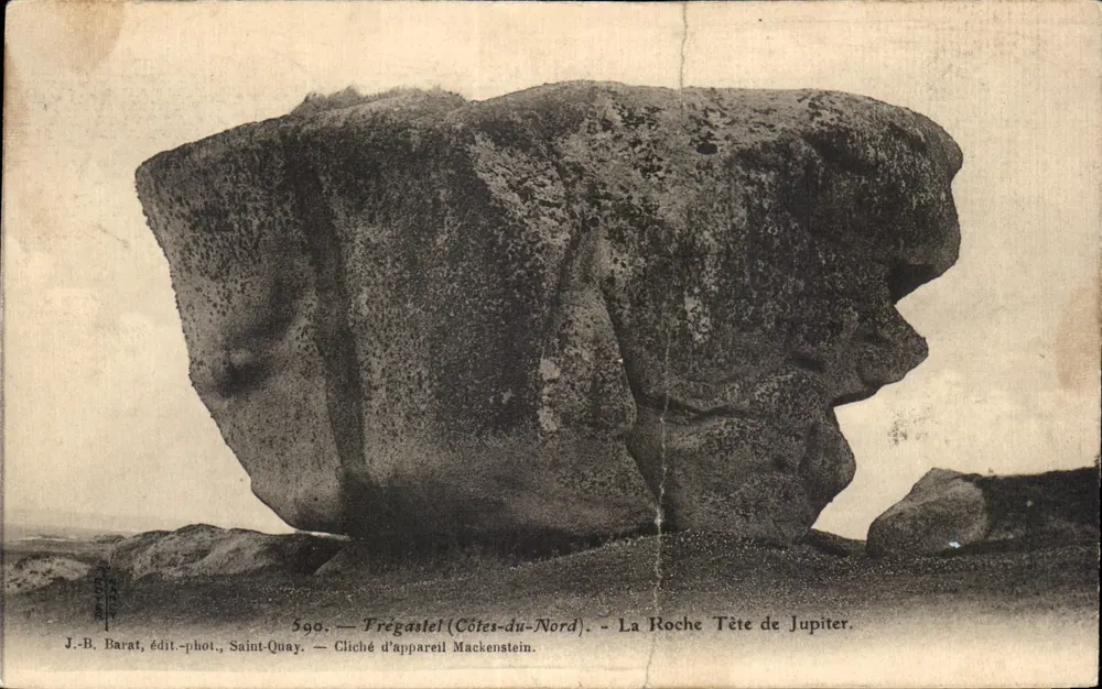 Trégastel (Côtes-du-Nord) — La Roche Tête de Jupiter — J.-B. Barat, Verlag-Foto, Saint-Quay - Vorderseite