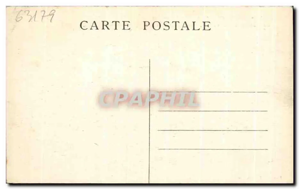 Auvergne — 853. JOB - Hauptgipfel des Rocher de la Volpîe, überblickend die Tal — Verleger: L. Boyt, Ambert - Rückseite