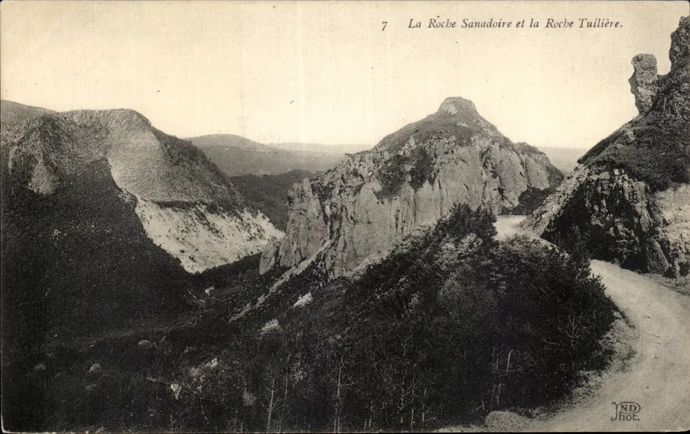 La Roche Sanadoire und La Roche Tuilière — Panoramablick — ND Jhot, n°7 - Vorderseite