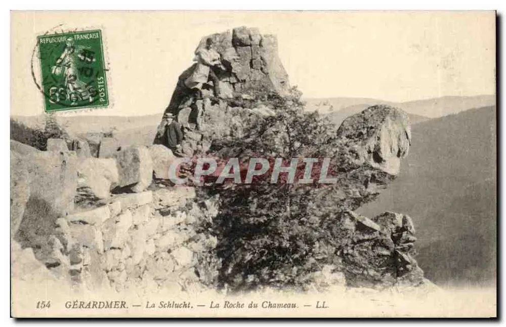 Gérardmer — Die Schlucht — La Roche du Chameau — LL. — Nr. 154 - Vorderseite