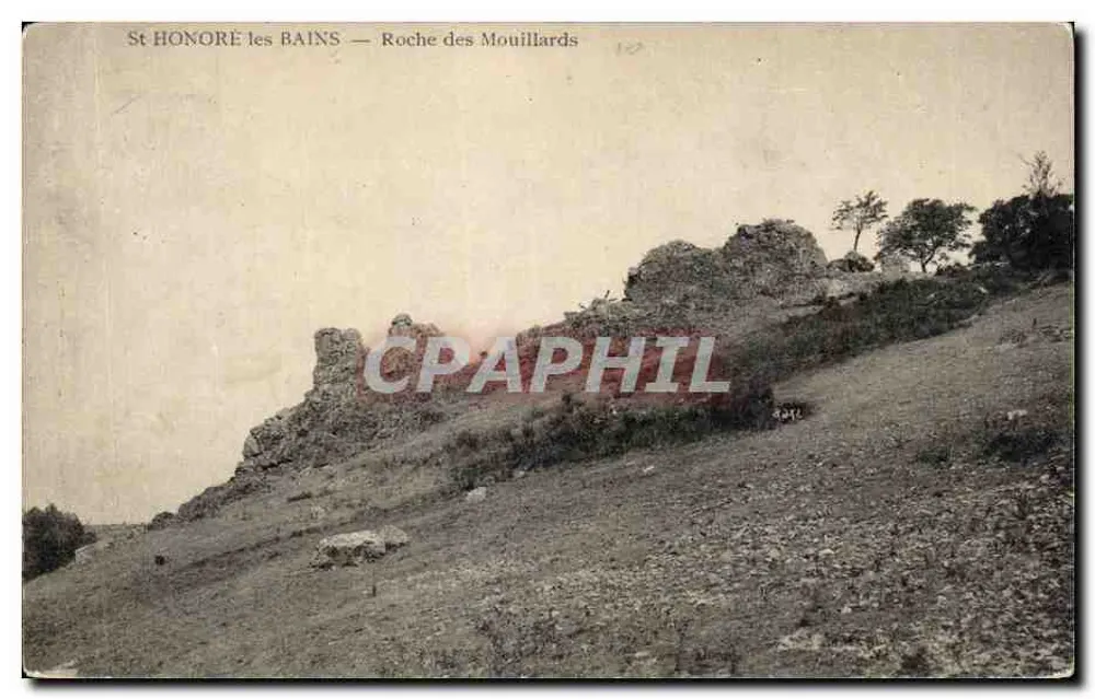 St HONORÉ les BAINS — Rocha dos Mouillards - Frente