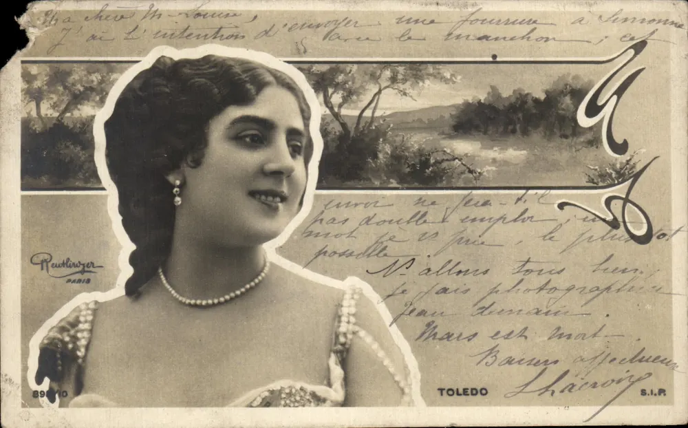 Portrait d'une femme — scène de paysage — Revulinger, Paris, n° 899/10 - Vorderseite