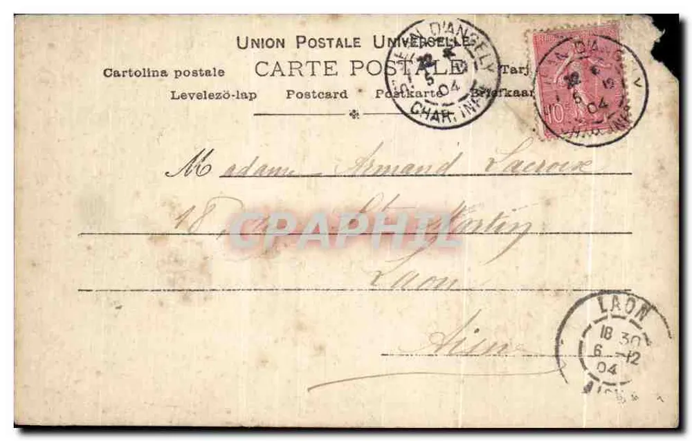 Portrait d'une femme — scène de paysage — Revulinger, Paris, n° 899/10 - Rückseite