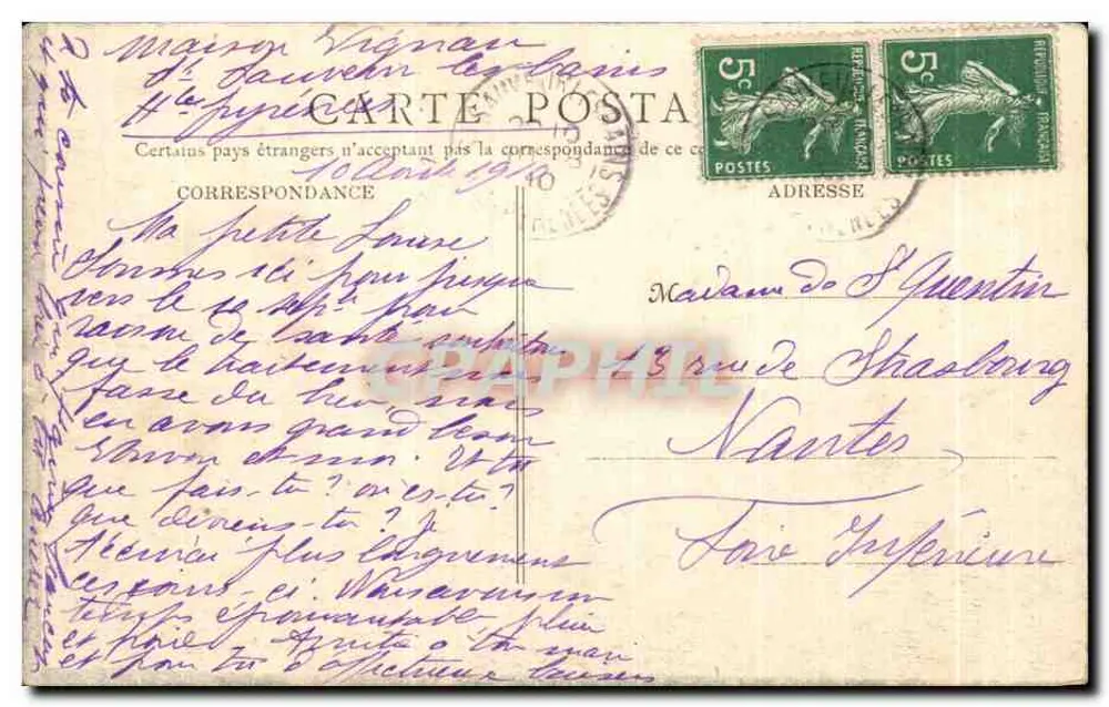 Saint-Sauveur (H. Pyrénées) — Vista geral — B. P. Paris, n° 10 - Verso