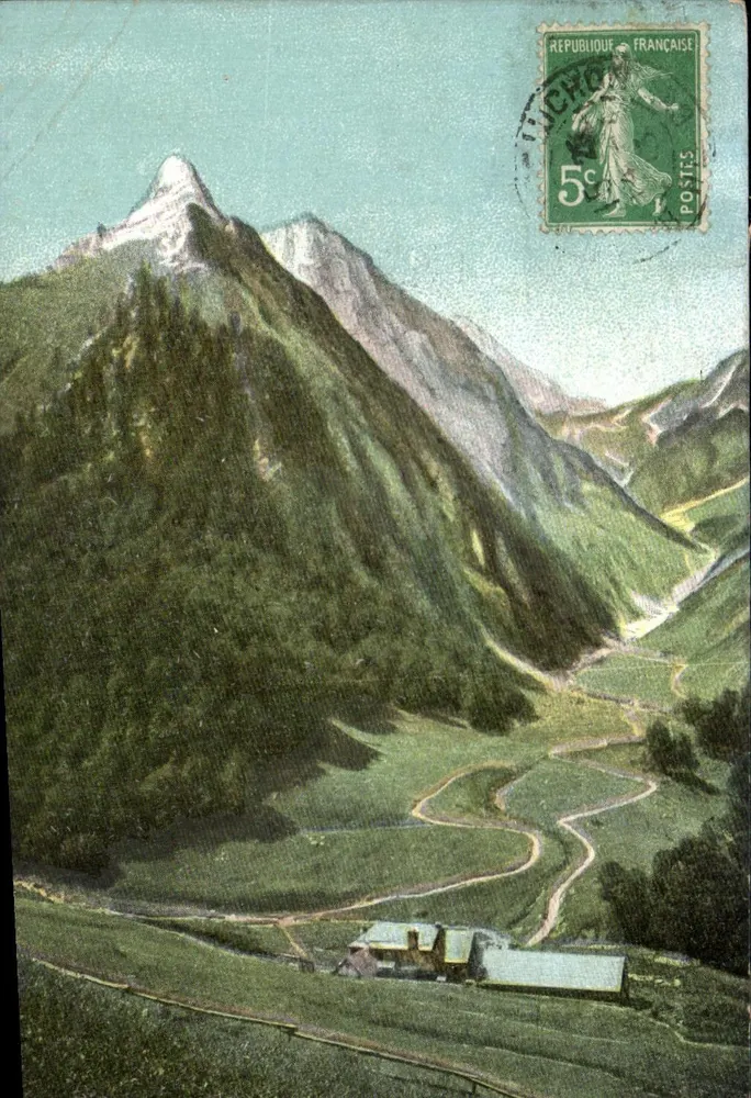 Mont Blanc — Panoramablick — Edition Larouche Frères, Toulouse - Vorderseite