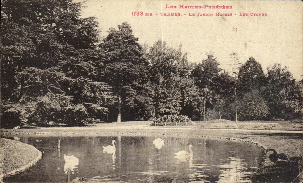 Tarbes - Der Massey-Garten - Die Cygnes — Les Hautes-Pyrénées - Vorderseite