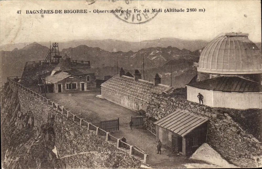 Bagnères-de-Bigorre — Observatoire du Pic du Midi (Altitude 2860 m) — éditeur impr. sur la carte n°47 - Vorderseite