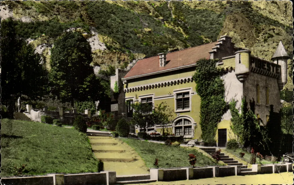 Pibeste — Teleférico — Edição P. Doucet, Lourdes - Frente