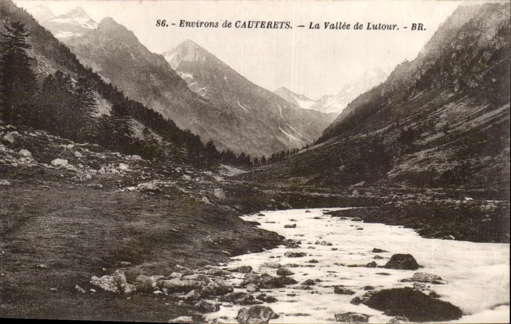 Ambiente de Cauterets — A Vale de Lutour — BR. - Frente