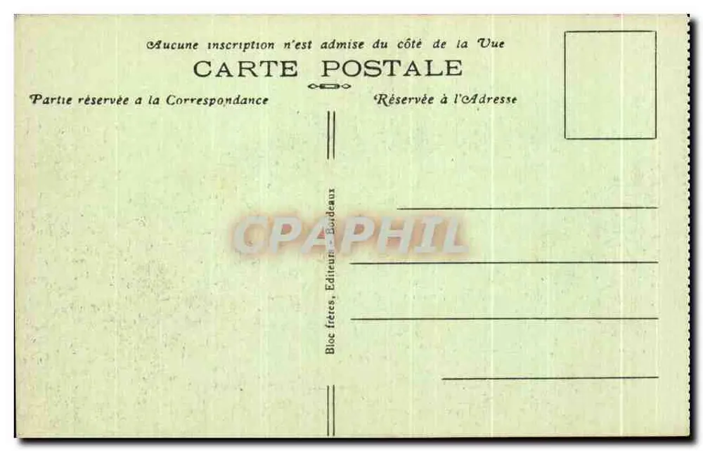 Rodovia de Pierrefitte a Cauterets — O Limagon — BR. — Bloc frères, Editores, Bordeaux — n° 56 - Verso