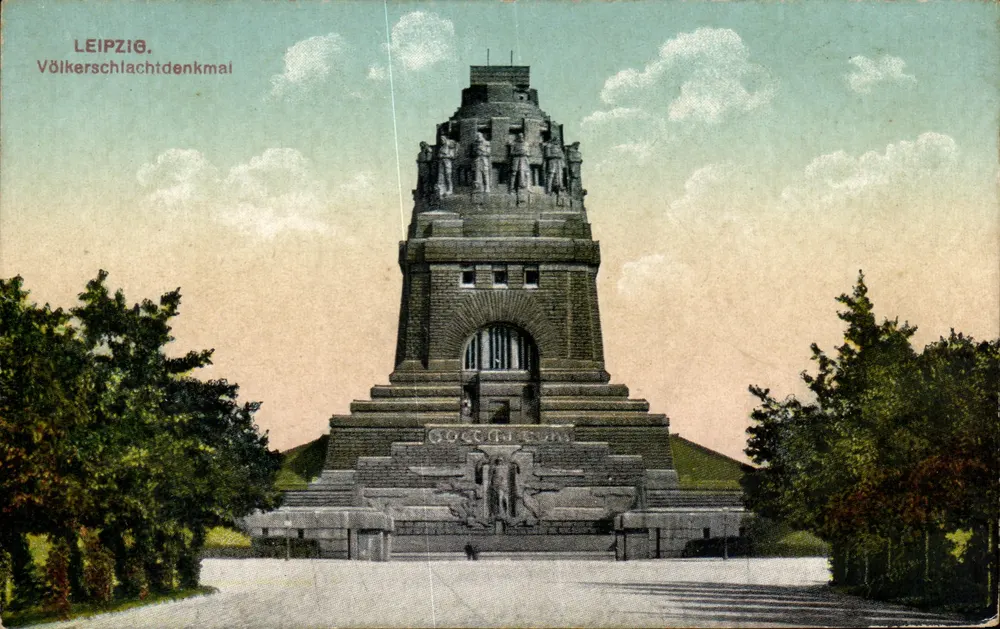लेप्ज़िग — वॉल्कर्स्च्लैच्टडेंकमाल — अज्ञात प्रकाशक, श्रृंखला संख्या अदृश्य - आगे