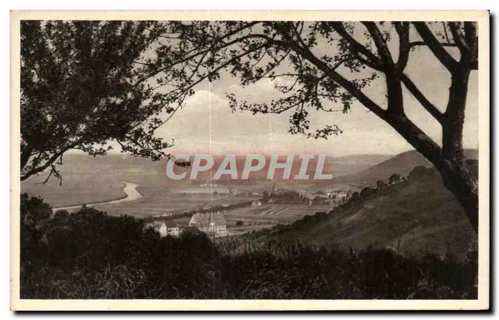 Ausblick ins Saartal vom Kreuzberg bei Merzig — Bilder von Emil Hartmann, Straßburg i. Els. — Nr. 9 - Vorderseite