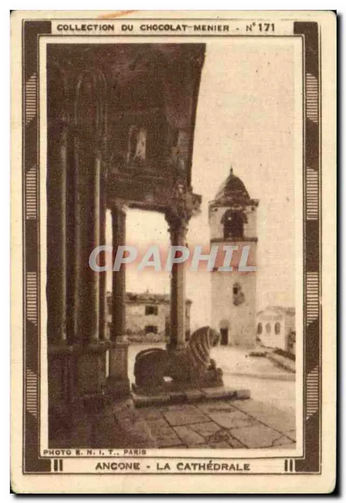 Ancone - A Catedral — Coleção do Chocolate-Menier N°171 — Foto R.N.I. Paris - Frente