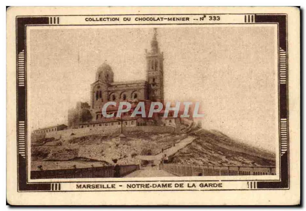 Marselha - Nossa Senhora da Guarda — Coleção do Chocolate Menier — N° 333 - Frente