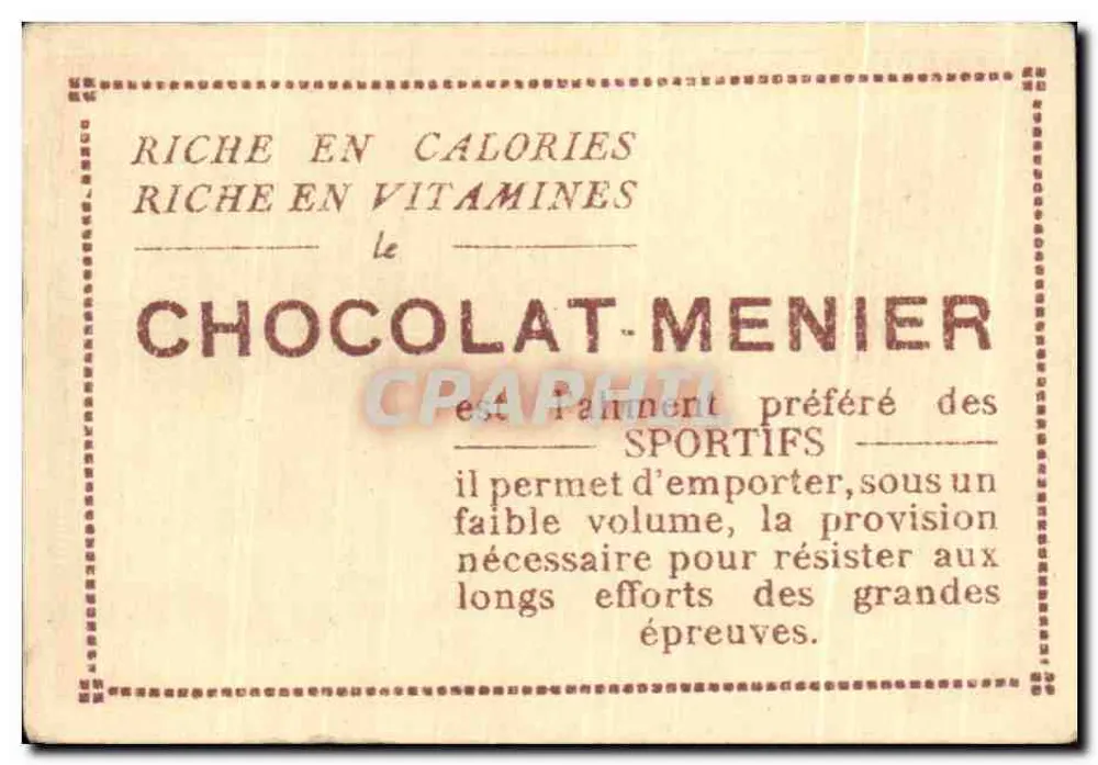 Estrasburgo - O Ponte do Reno — Coleção do Chocolat-Menier n°429, editor CL. Hachette - Verso