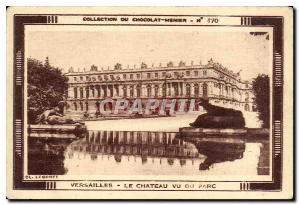 Versailles - O Castelo visto do parque — Coleção do Chocolate-Menier - N° 470 - Frente