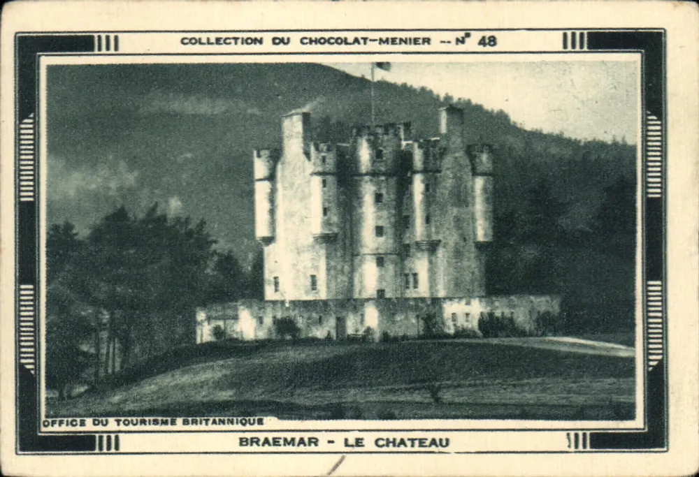Braemar - O Castelo — Coleção do Chocolate-Menier n°48 — Office du Tourisme Britannique - Frente