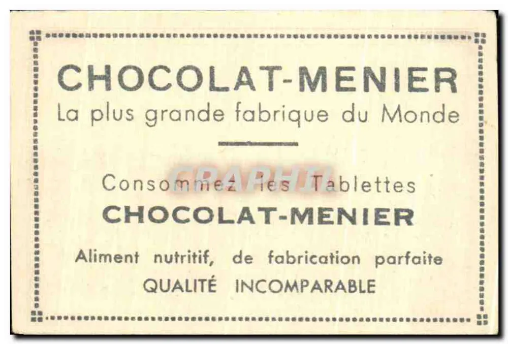 Atenas - Templo de Teseu — Coleção do Chocolat-Menier, N° 700, editor N. Zografhos - Verso