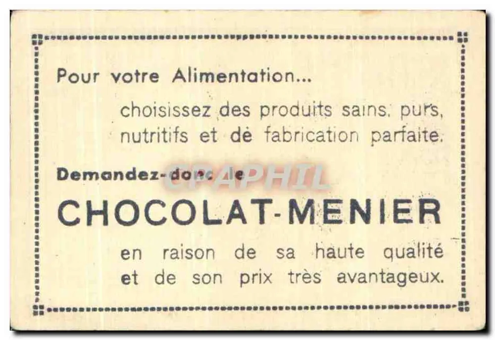Colmar - Velhas Casas — Coleção do Chocolat-Menier, N°432 - Verso