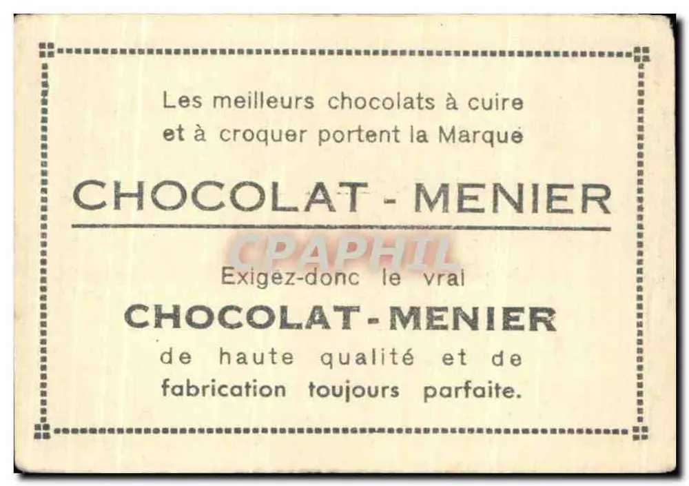 Rila - Il convento di San Ivo Rilski — Collezione del Cioccolato Menier, n° 676 - Verso