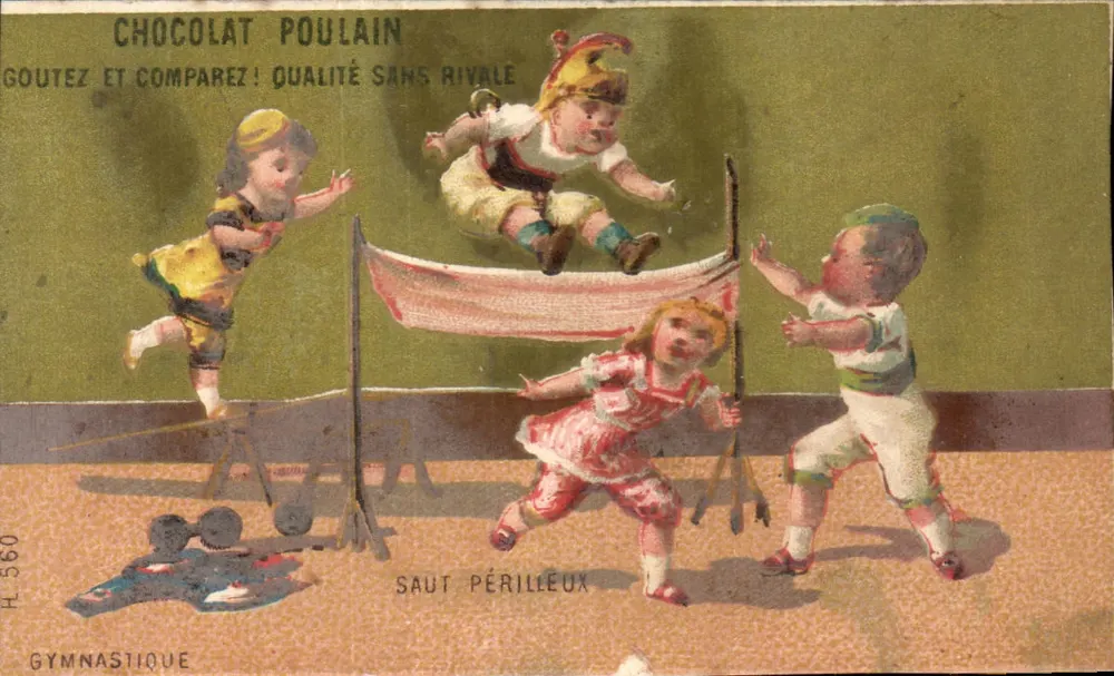 Gymnastik — Sprung — Chocolat Poulain, n° H.560 - Vorderseite