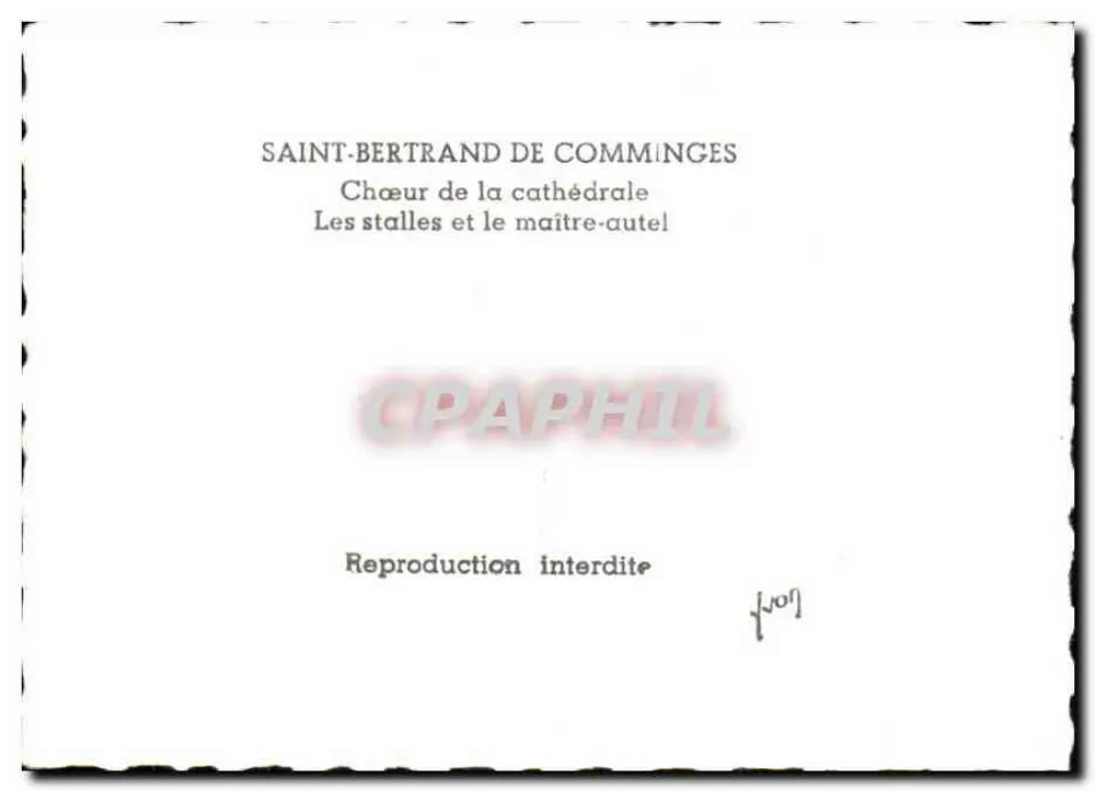 Saint-Bertrand de Comminges — Chor der Kathedrale — Die Bänke und der Hochaltar - Rückseite