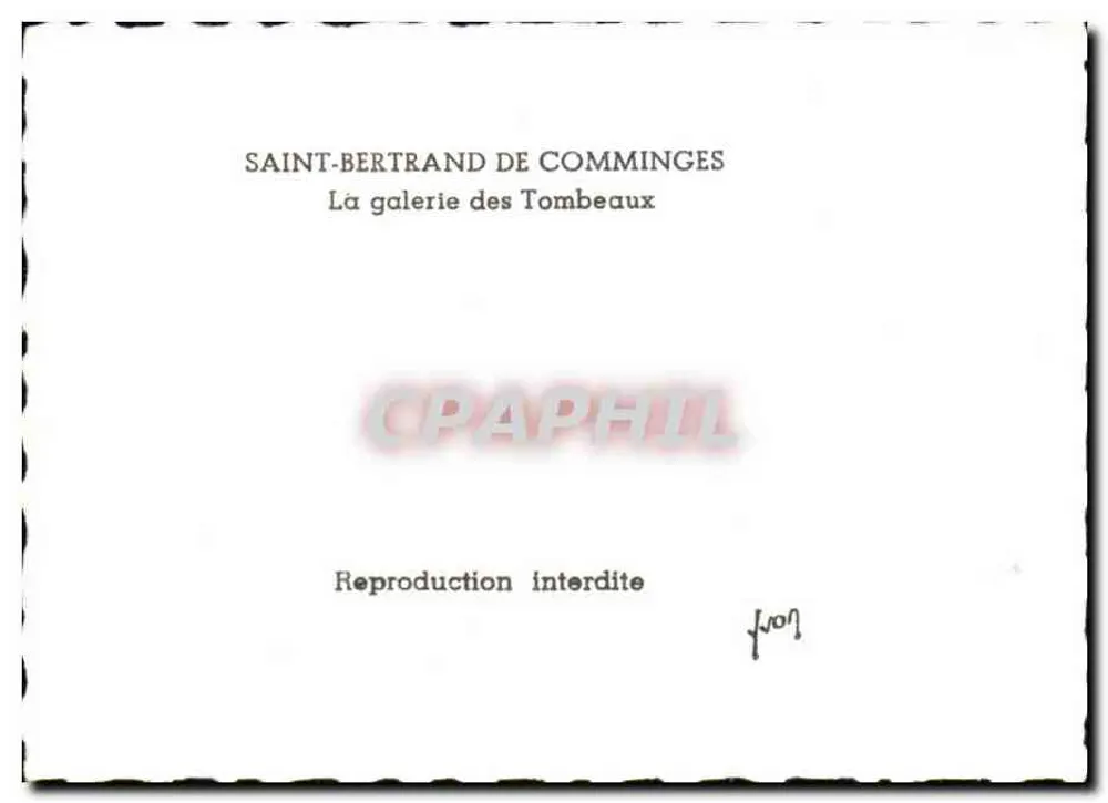 Saint-Bertrand de Comminges — A galeria dos túmulos - Verso