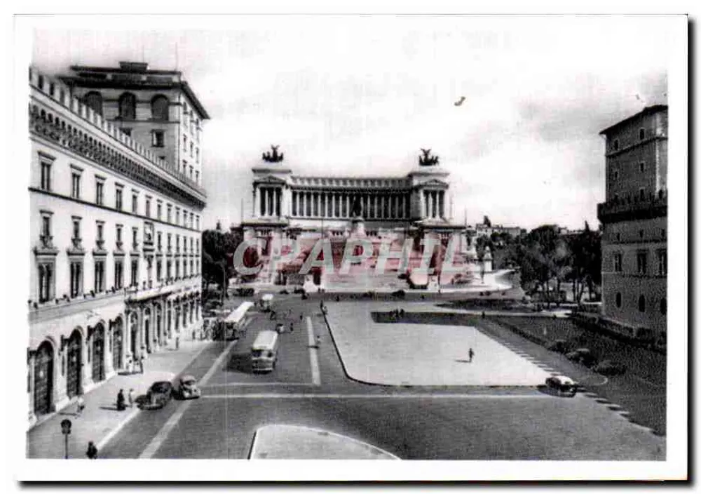Roma - Piazza Venezia e Monumento a Vittorio Emanuele II - Frente
