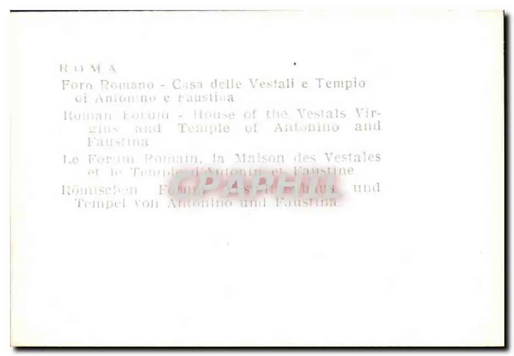 Rom - Forum Römisch - Haus der Vestalinnen und Tempel von Antoninus und Faustina - Rückseite