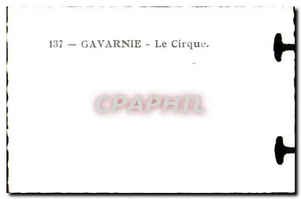 Gavarnie - O Circo — série 137 - Verso