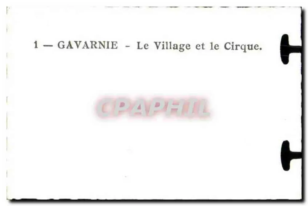 Gavarnie — O Village e o Cirque - Verso