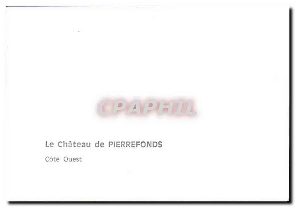 Castelo de Pierrefonds — Lado Oeste - Verso