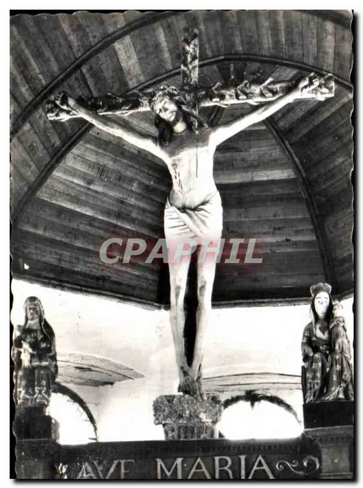 Christus aus Holz — Kapelle Kermaria-an-Isquit — 14. Jahrhundert — PLOUHA (C.-du-N.) - Vorderseite