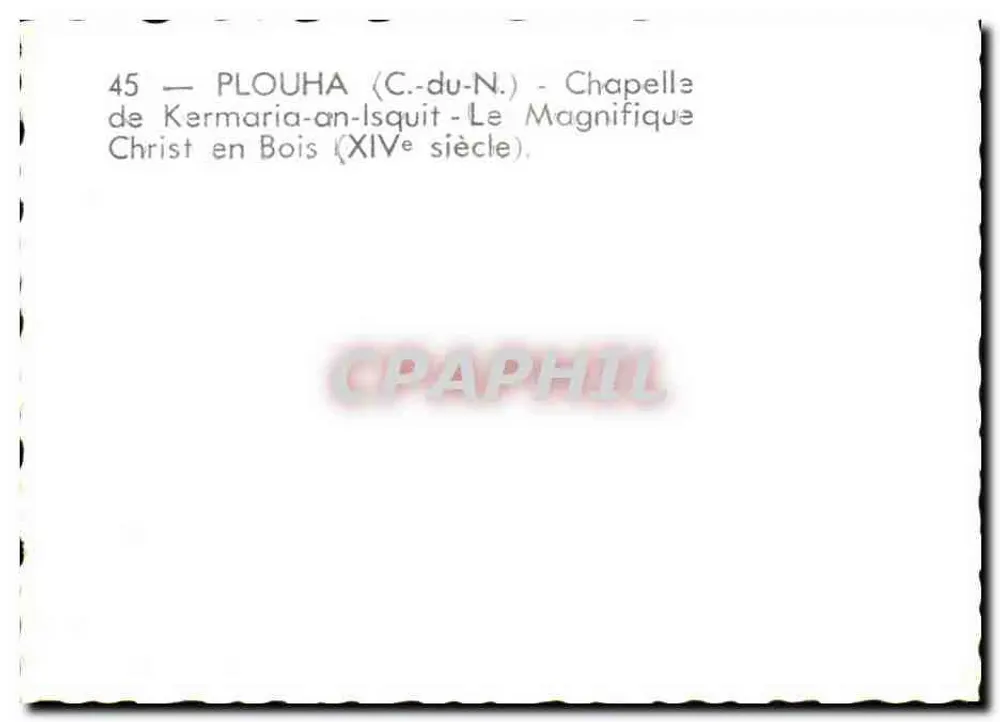 Christus aus Holz — Kapelle Kermaria-an-Isquit — 14. Jahrhundert — PLOUHA (C.-du-N.) - Rückseite
