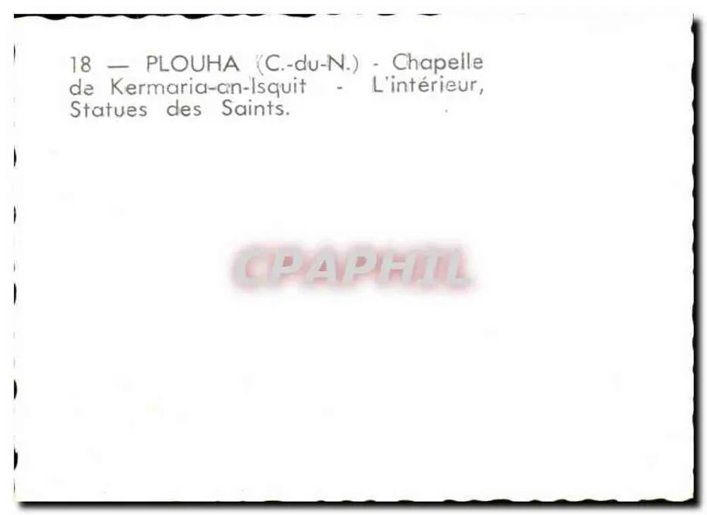 Statuen der Heiligen — Kapelle von Kermaria-an-Isquit — PLOUHA (C.-du-N.) - Rückseite