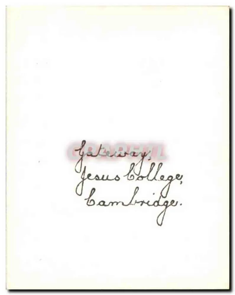 Gateway — Jesus College, Cambridge — - Verso